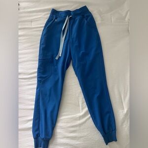 FIGS Royal Blue High Waisted Zamora Jogger Scrub Bottom Size XXSP